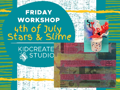 Friday Workshop- 4th Of July: Stars and Slime (4-9y) Friday Workshop- 4th Of July: Stars and Slime (4-9y)