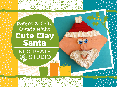 Parent & Child Create Night- Cute Clay Santa (4-12 years)