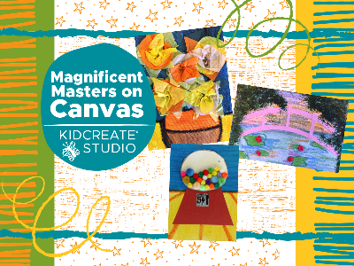 Kidcreate Studio - Oak Park. Magnificent Masters on Canvas Mini-Camp (5-12 Years)