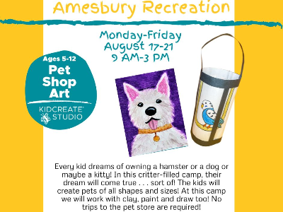 SOLD OUT - Amesbury Rec: Pet Shop Art (5-12y) 
